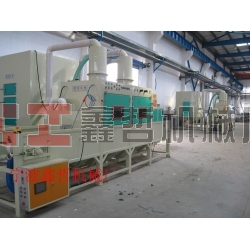 鑫哲-自動噴砂機(jī)，自動輸送式噴砂機(jī)，通過式噴砂機(jī)，通過式生產(chǎn)線